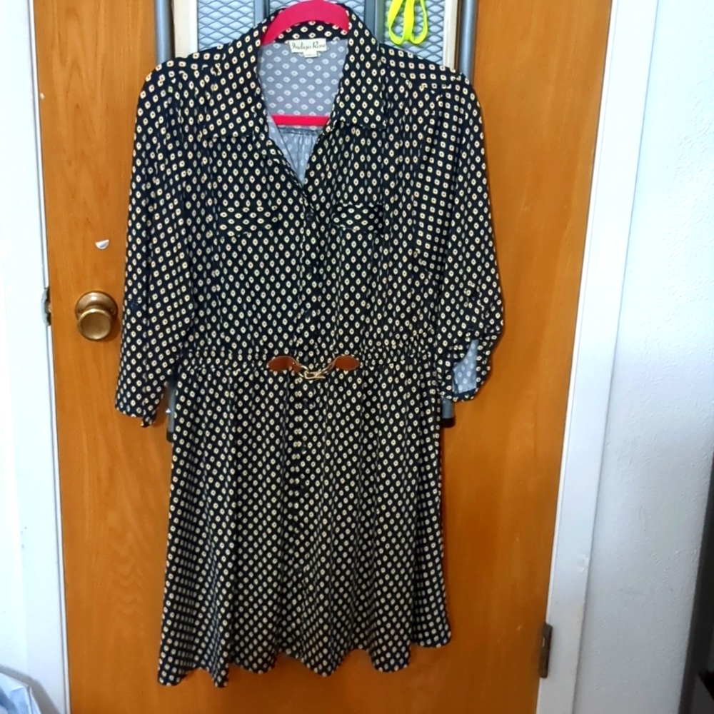 Navy stretch dress